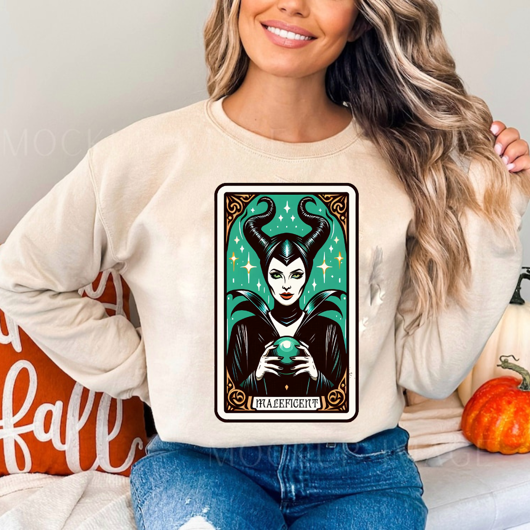 Malefi Halloween Tarot Card