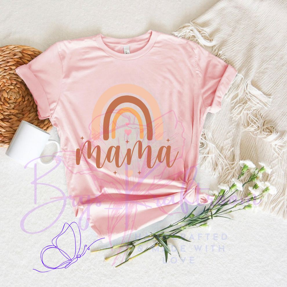 Boho rainbow mama T-shirt