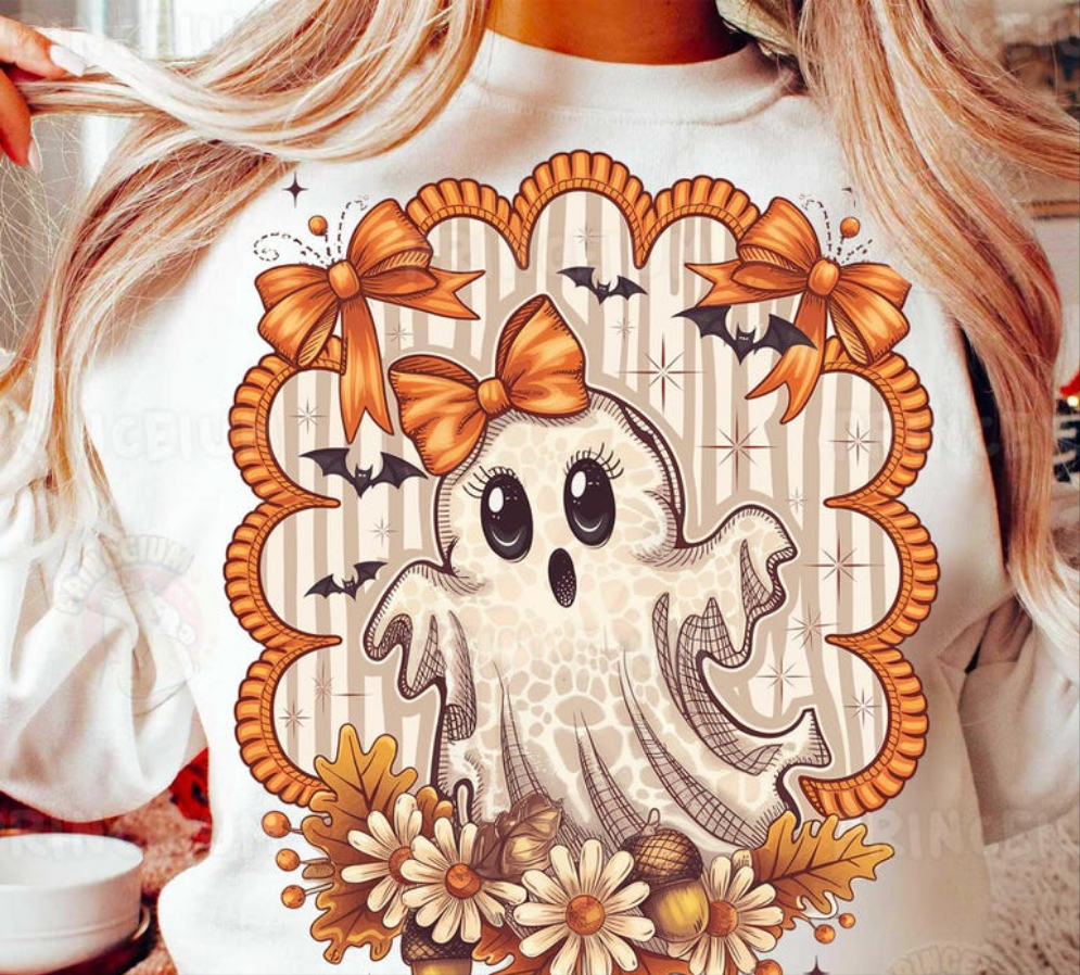 Cute floral ghost