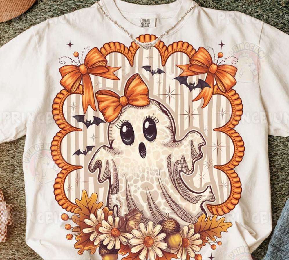 Cute floral ghost