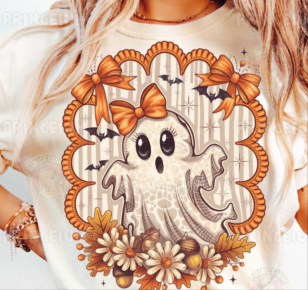 Cute floral ghost