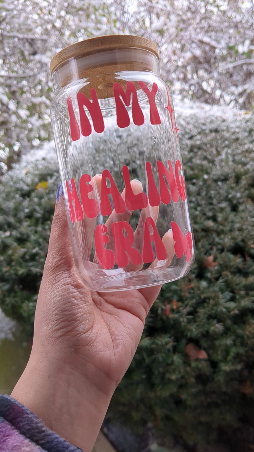 In my healing era Glass Cup