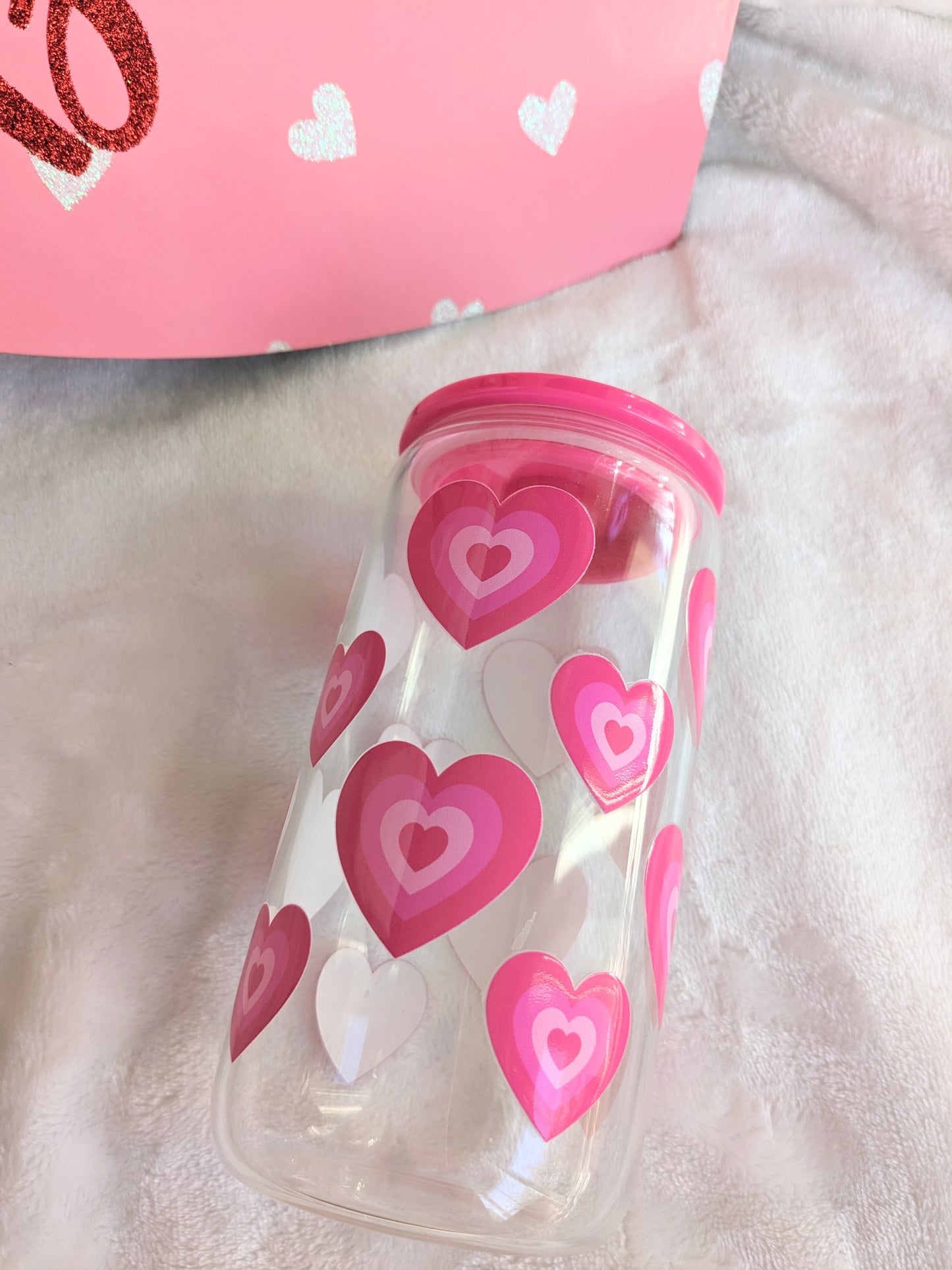 Y2K Hearts GlassCup