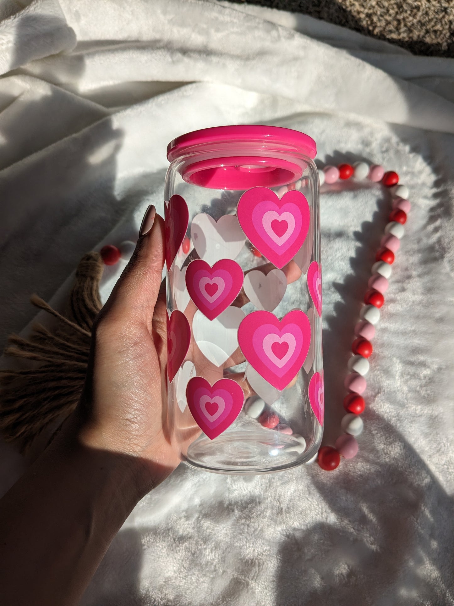Y2K Hearts GlassCup