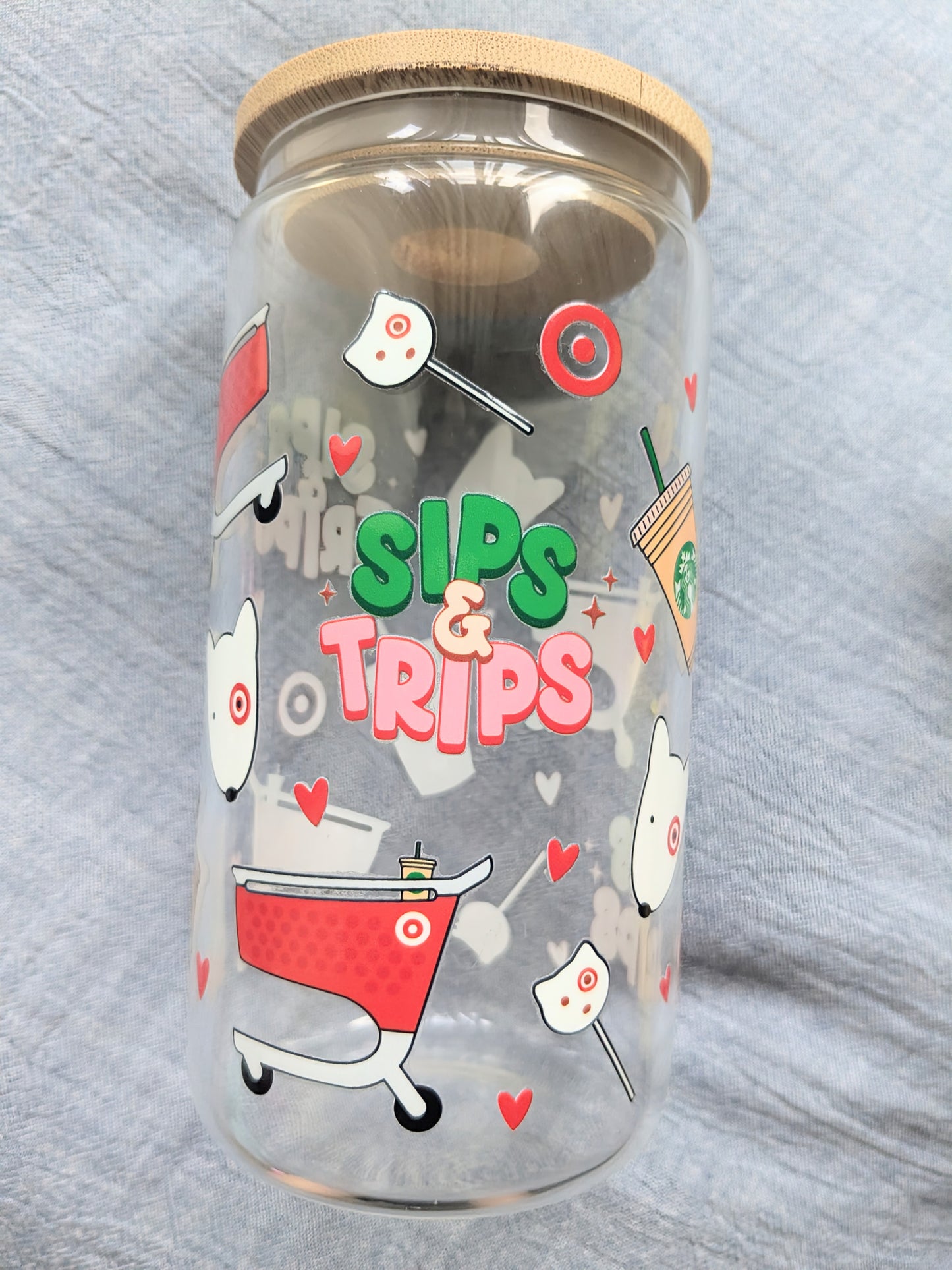 Sips and Trips GlassCup
