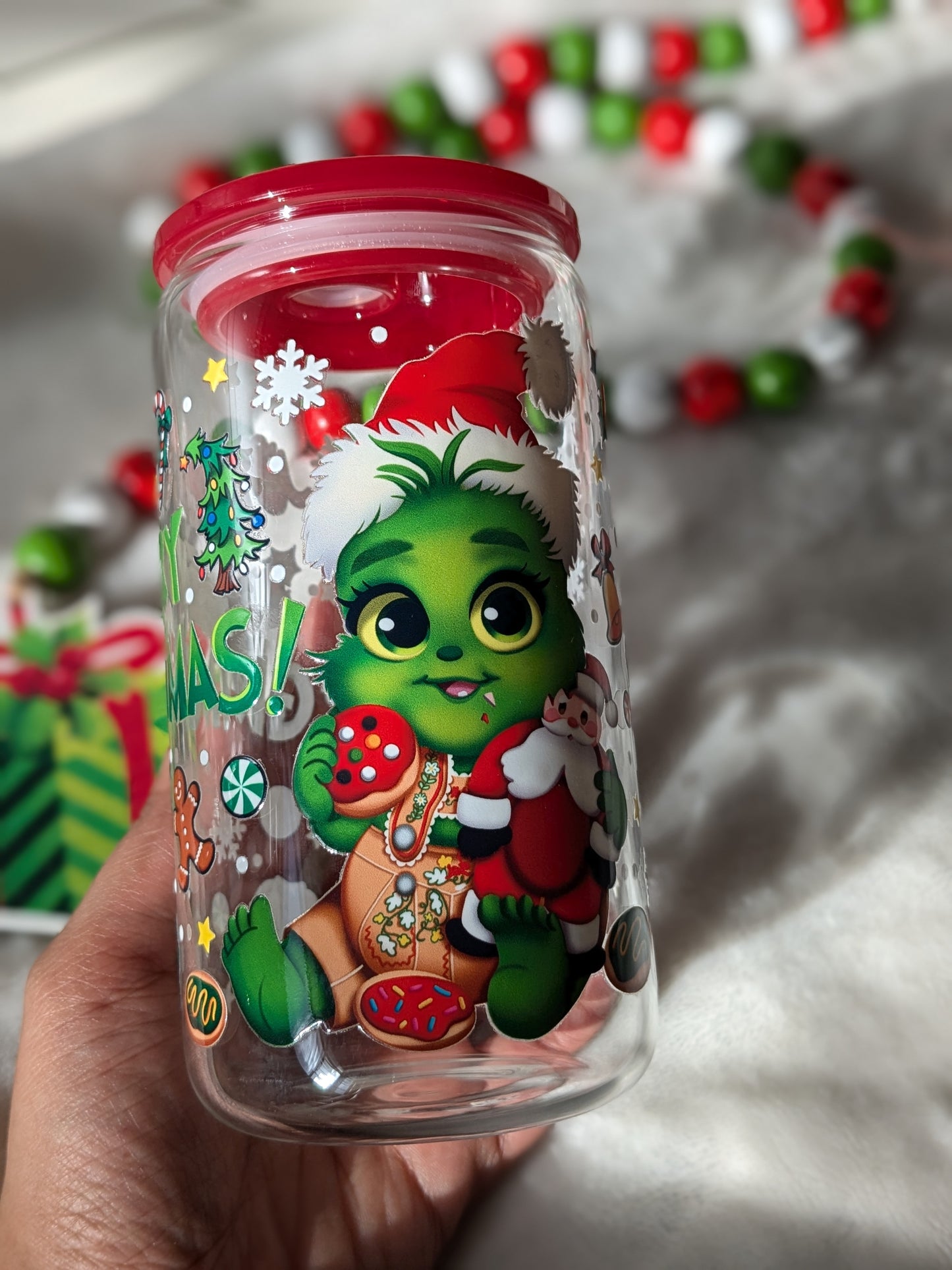 Baby mean one Christmas Glass Cup