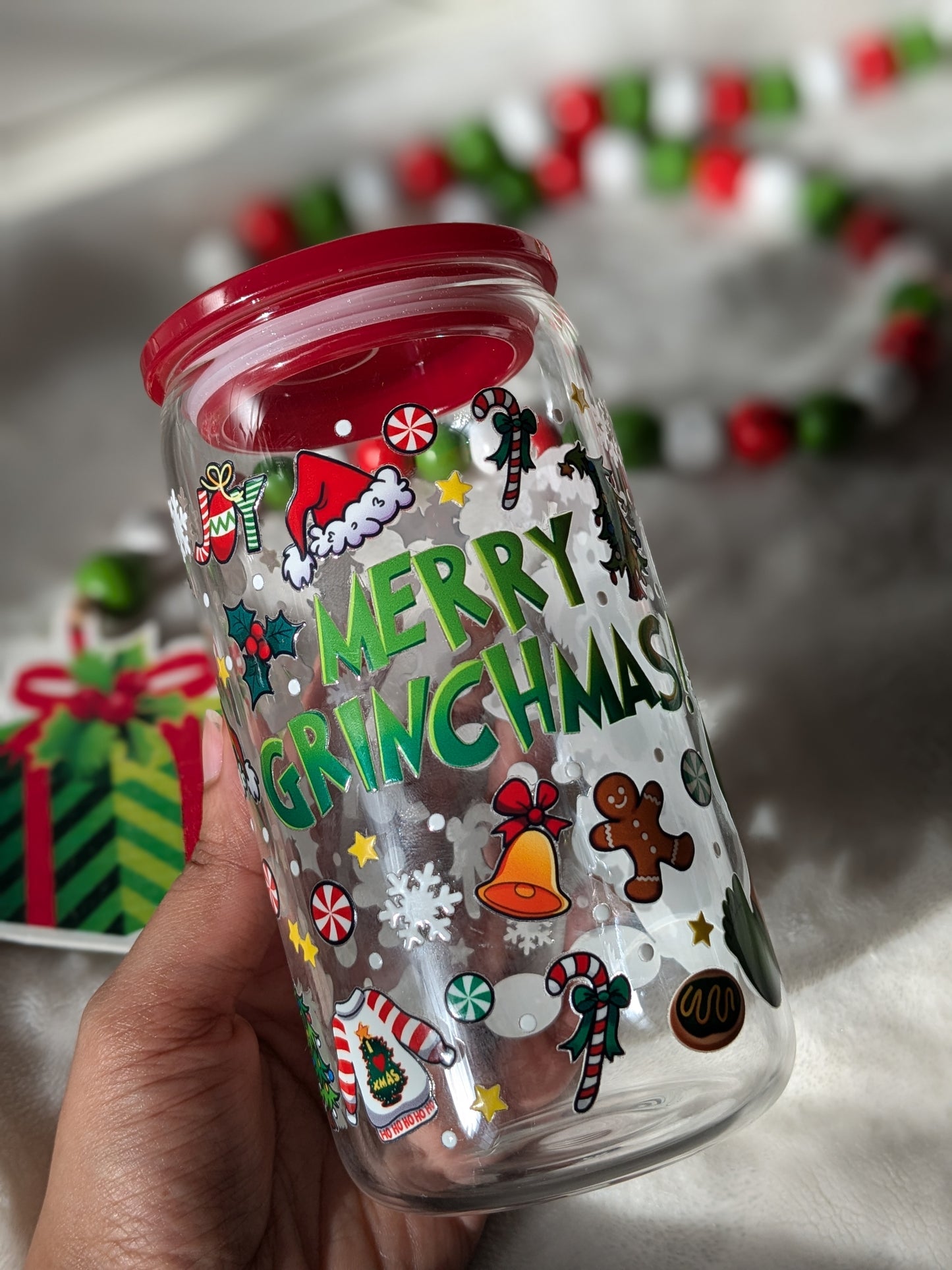 Baby mean one Christmas Glass Cup