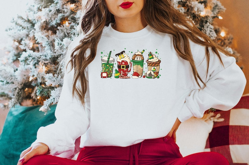 Elf Coffee Christmas Sweatshirt