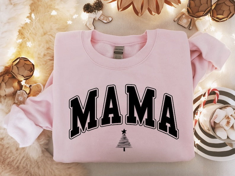 Personalized Mama Christmas Sweatshirt