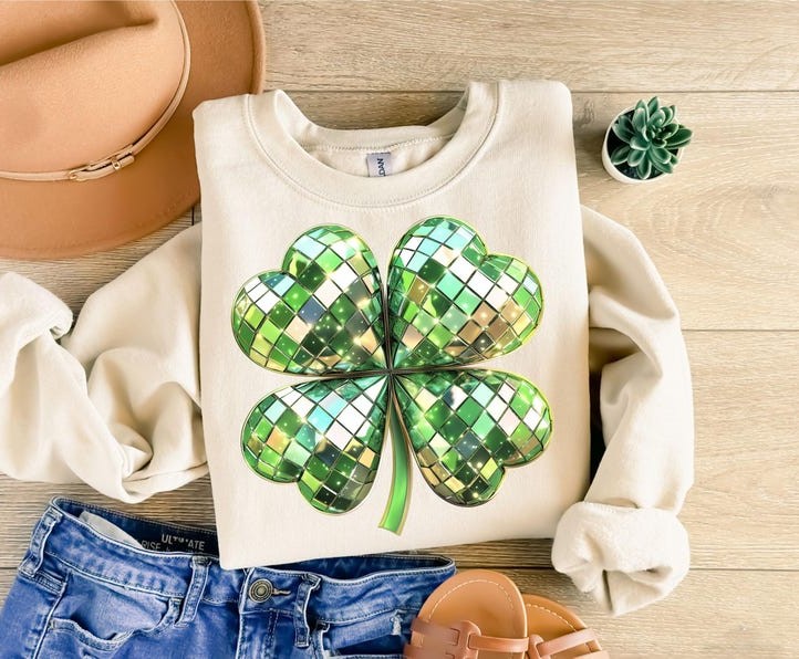 Disco Ball Shamrock ☘️