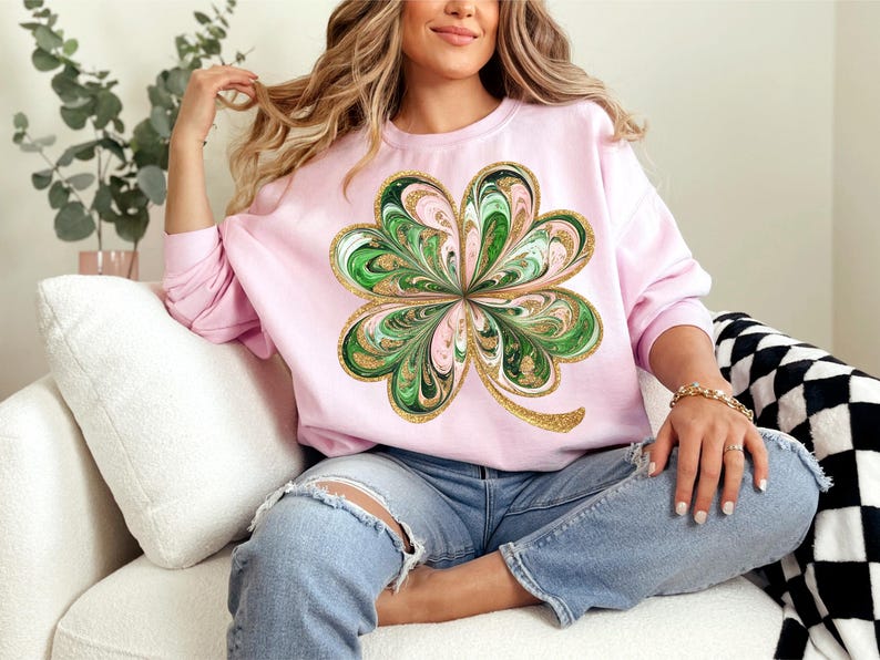 Faux Glitter Shamrock ☘️