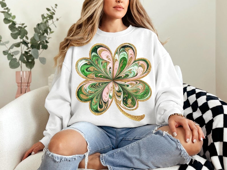 Faux Glitter Shamrock ☘️