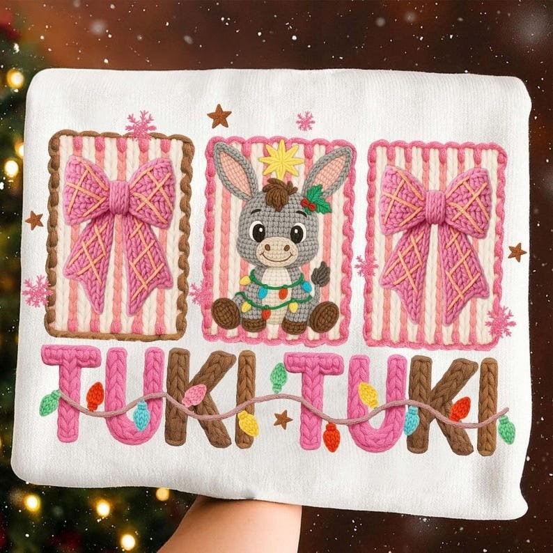 El Burrito Sabanero Shirt, Cute Donkey Christmas Gift, Navidad Latina Sweater, Tuki Tuki Christmas Crewneck