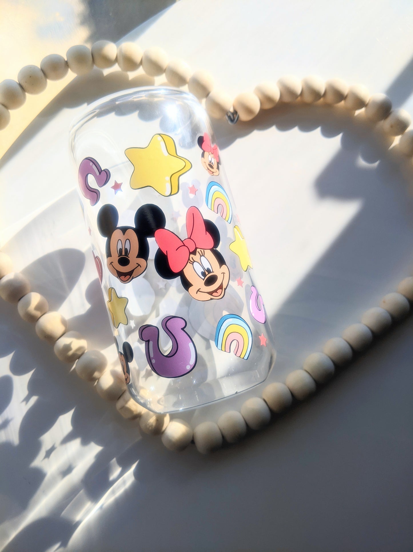 LUCKY MOUSE FRIENDS Glass Cup