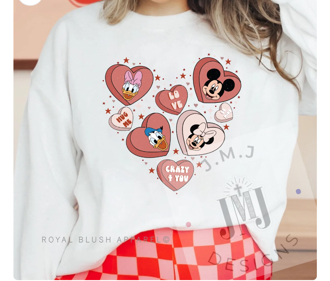 Magical hearts Collage Sweatshirt