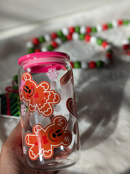 Magical Gingerbreads Christmas Glass Cup