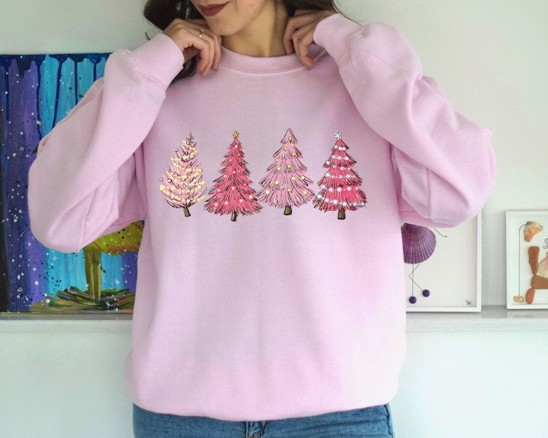 Pinkmas trees Sweatshirt