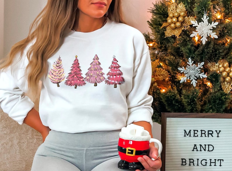 Pinkmas trees Sweatshirt