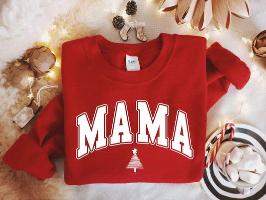 Personalized Mama Christmas Sweatshirt