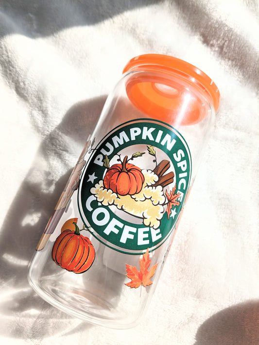 Pumpkin Spice Coffee 16oz Fall Cup